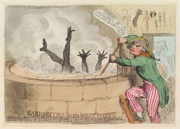 מראות קשים שפרסמה התנועה לשחרור העבדים במטרה לעורר הציבור לזוועות מוסד העבדות - 1791